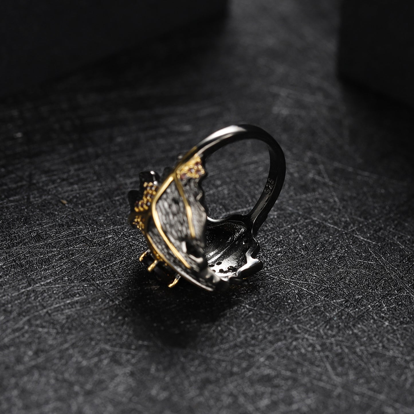 Citrine Leaf Ring