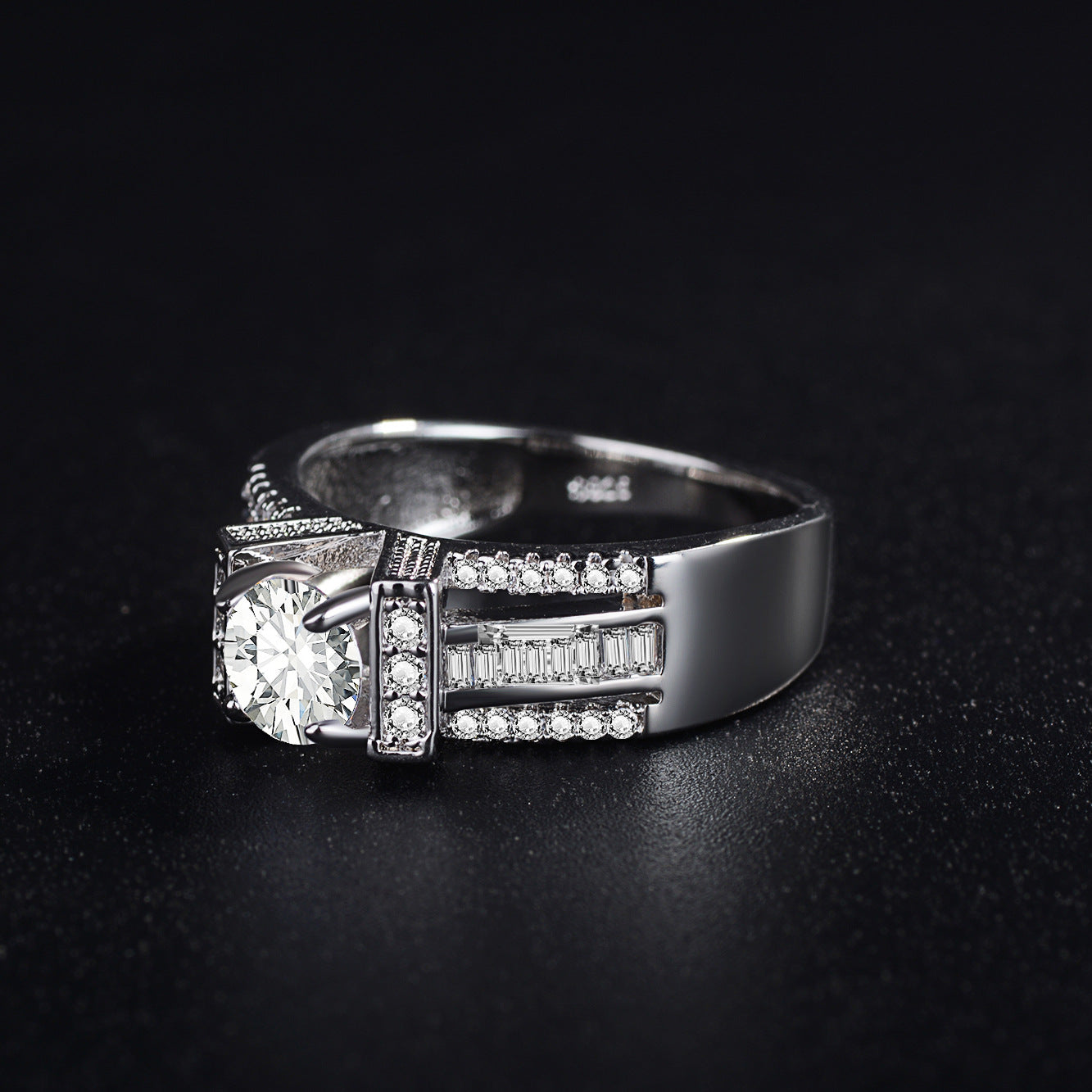 Geometric Diamond Ring