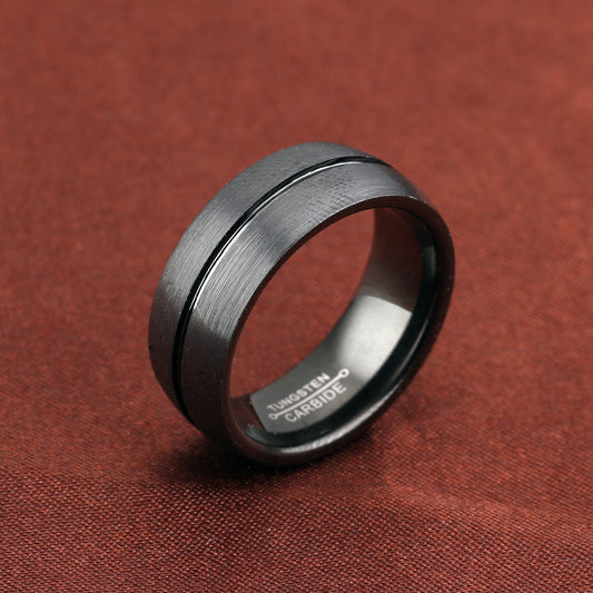 Black titanium ring